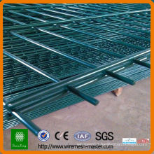 pvc coated steel welded double wire fence